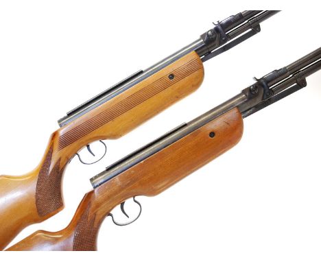 Two Relum Tornado .22 air rifles Two Relum Tornado .22 air rifles, with 18 inch barrels, serial numbers 15137, and 24852.No l