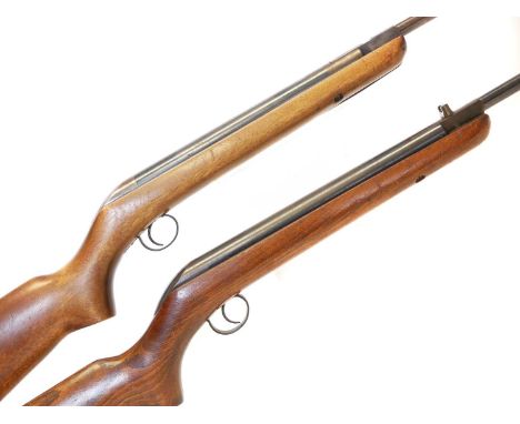 Two BSA Cadet .177 air rifles, Two BSA Cadet .177 air rifles, 18 inch barrels, serial numbers CA77902 and CA79520.No licence 