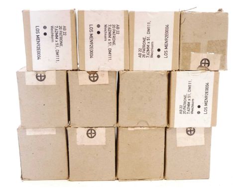 Two hundred and twenty one rounds 7.62 ammunition LICENCE REQUIRED Two hundred and twenty one rounds of 7.62 ammunition, to i