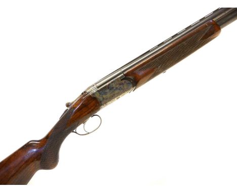Webley and Scott 12 bore over and under shotgun LICENCE REQUIRED Webley and Scott 12 bore over and under shotgun, 26.25inch b