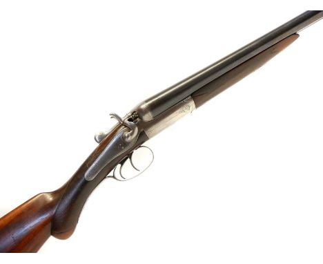 T. Wild 12 bore side by side hammergun LICENCE REQUIRED T. Wild 12 bore side by side hammergun, 28inch barrels choked 1/4 and