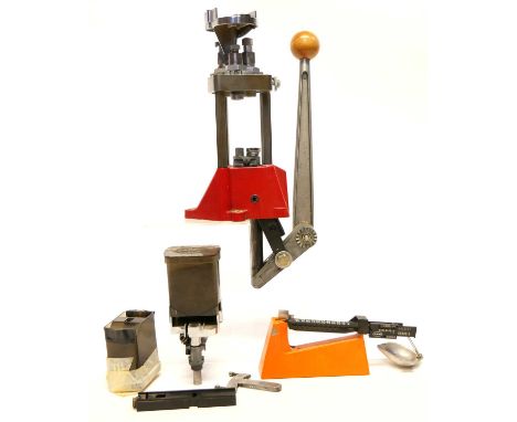 Lee Turret press, and other reloading tools Lee Turret press, and other reloading tools, to include a powder thrower, Lee sca