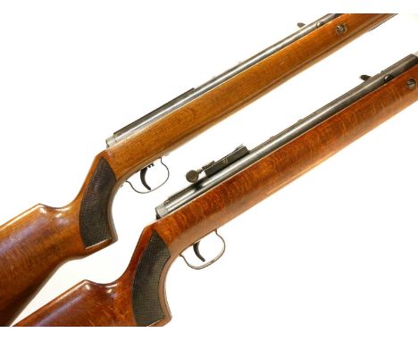 Two Original Model 50 .22 air rifles Two Original Model 50 .22 air rifles, 18.5 inch barrel, serial numbers 84140 and 038547.