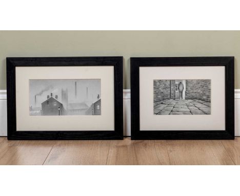 Dave Hartley (contemporary) 'Northern Smog', graphite sketch, signed and dated 2014 in pencil lower right, 13cm x 25.5cm and 