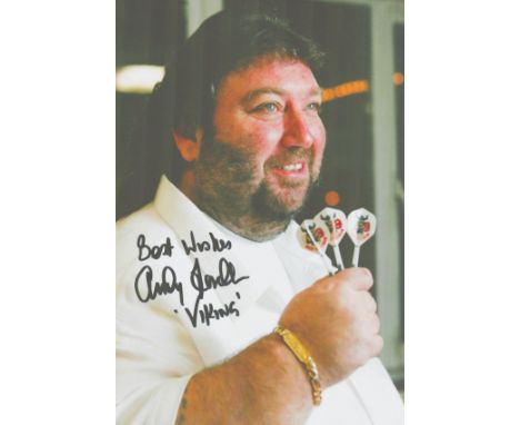 Darts Andy Fordham signed 12x8 inch colour photo. Good condition. All autographs come with a Certificate of Authenticity. We 