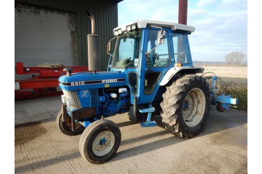 19 Ford 6610 Series Ii 2wd Tractor Fitted With A Super Q Cab One Owner Reg No F307 Acl Seria