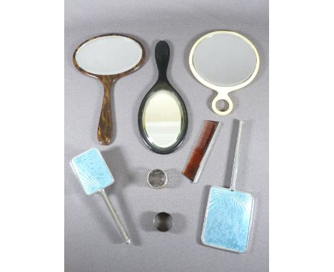 DRESSING TABLE MIRRORS, silver napkin ring ETC