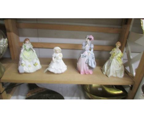 Four Royal Worcester figurines - Sweet Primrose, Katie, Masquerade and First Dance.
