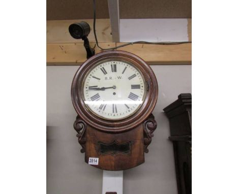 A railway Fusee movement wall clock - British Rail Western. COLLECT ONLY.No tag number or screw marks from having one.