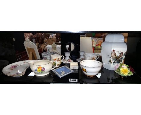 A selection of decorative porcelain plates, bowls, vases &amp; cups COLLECT ONLY
