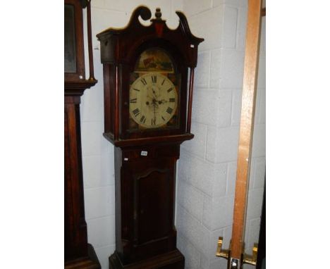A Victorian Grandfather clock, complete but needs repair. COLLECT ONLY.