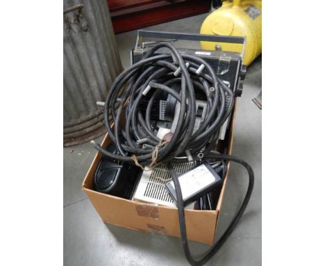 A box with tape player, 2 radio's, light etc., COLLECT ONLY.