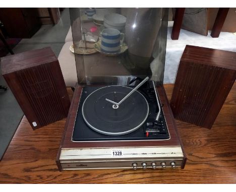 A vintage Garrard RGD record player &amp; speakers COLLECT ONLY