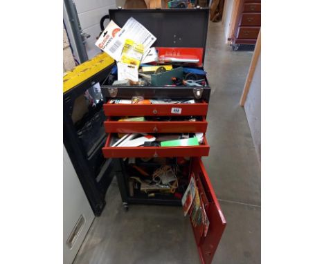 A mobile tool box with tools, COLLECT ONLY.