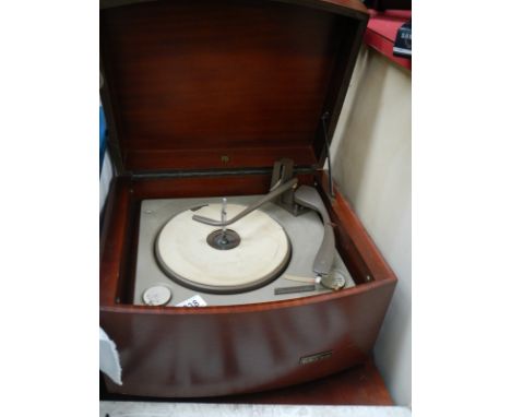 An old record player.
