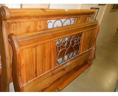 A Pine bed surround. COLLECT ONLY.