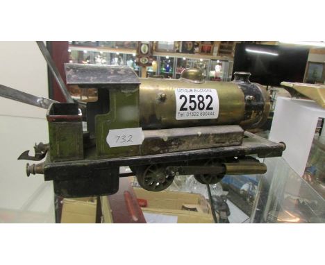 A Bowman live steam engine, incomplete for spares or repair.