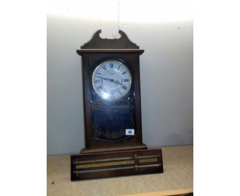 A Windsor quartz wall clock and snooker score board