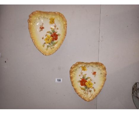 A lovely pair of vintage hanging plates
