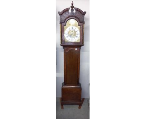 A William Reader, Hull 8 day brass faced Grandfather clock