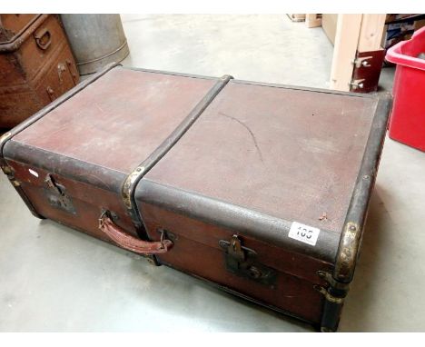A good brass/wood bound travelling trunk
