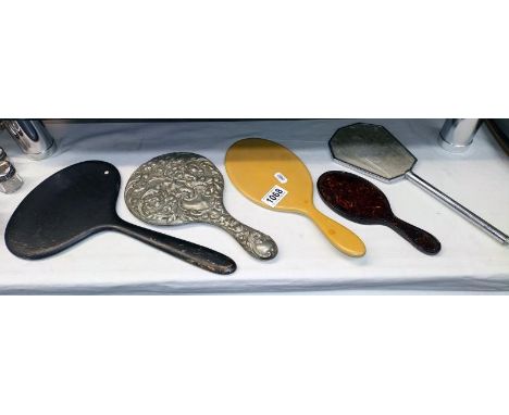 A selection of vintage dressing table hand mirrors