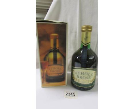 A boxed bottle of Atholl Brose Scotch Liquer.