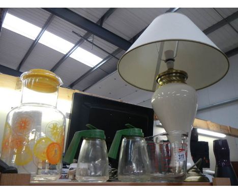 A table lamp, three jugs etc., COLLECT ONLY.