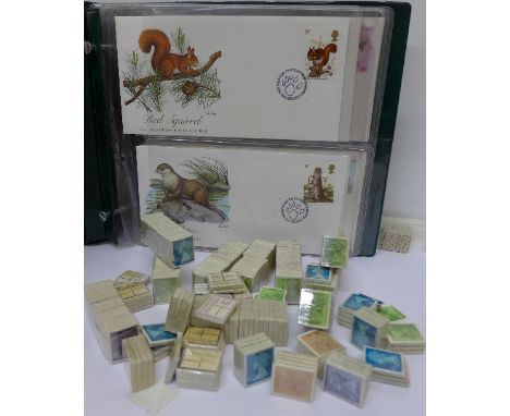 Stamps and eight 1970's first day covers