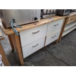 4 drawer wooden unit
