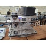 Expober MA-C-2GR (Control 2 GR) 1.7 bar, vol 11.5 litre, year Nov 2015 twin head coffee machine with