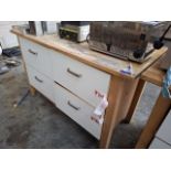 4 drawer wooden unit