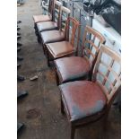 6 Various wooden chairs