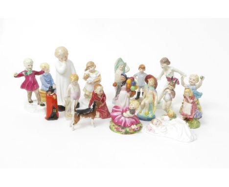 Baby Bunting HN.2108 a Royal Doulton figure, painted in colours,  'In Bed' HN1805 two Royal Doulton figures,  'Do You Wander 