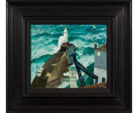 David Eustace [b.1950]-Boat Building; Concerns for The Light:-two, each signedeach further signed and inscribed as titled on 