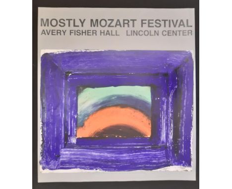 Howard Hodgkin poster: Mostly Mozart Festival, Lincoln Center, 1989, including 'Venetian Glass (1989)', first edition serigra