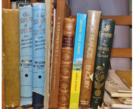 Mixed library to include Sphere Magazines (1953), a folio of Redoute Roses, a 1934 map of Madeira, Mrs Gaskell's Cranford (18
