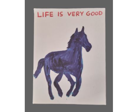 David Shrigley poster - Animal Series: 'LIFE IS VERY GOOD' (2016), offset lithograph, 60 x 80 cm, unframed (presentation slee