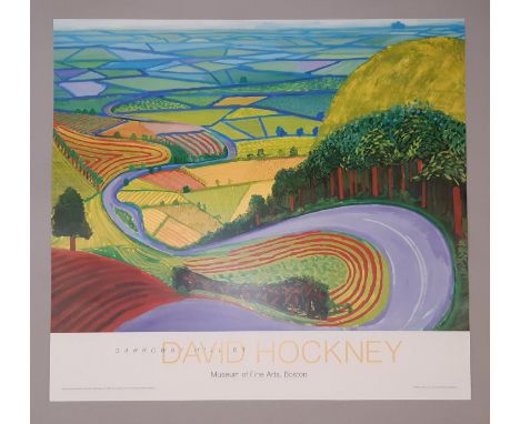 David Hockney poster: 'Garrowby Road' (1998), Museum of Fine Arts, Boston, 61 x 63.5 cm, unframed (presentation sleeve is not