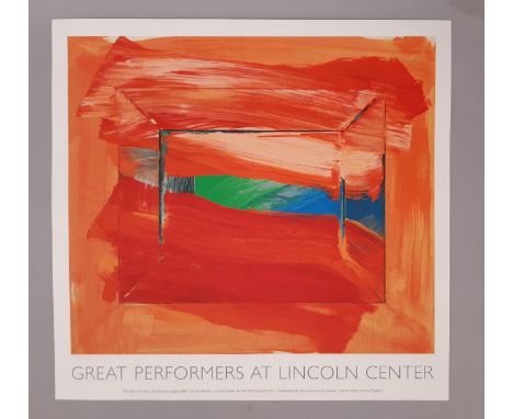 Howard Hodgkin poster: 'The Sky's the Limit (2003)' Great Performers at Lincoln Center, serigraph, 77 x 83.5 cm, unframed (pr