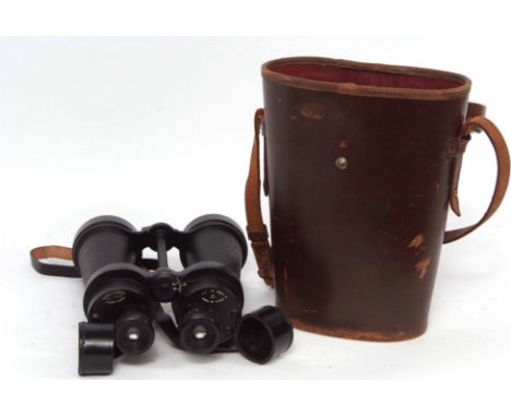 Pair of mid-20th century Government issue binoculars Barr &amp; Stroud, 7x, CF41 and marked with the Government broad arrow, 