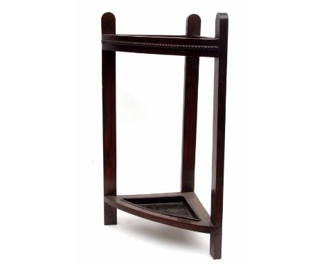 Early 20th century oak stick stand, 67cms high 