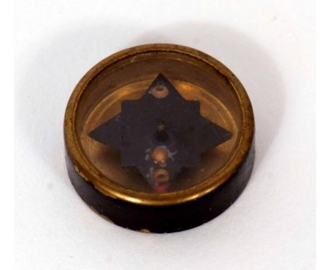 WWII period escape compass, diam 1 1/2 cms  