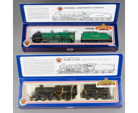 Bachmann 00 Gauge x 2 consisting of Lord Nelson 864 Sir Martin Frobisher Malachite Green and BR Class 4 4-6-0 Double Chimney 