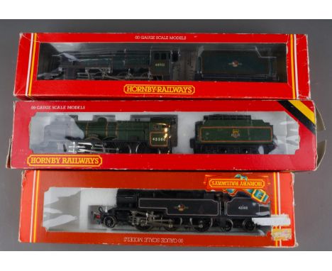3 Hornby OO Gauge Locomotives to include BR Patriot 45500, Stanier Class 5 No. 44932 (BR Preserved Livery) Limited production