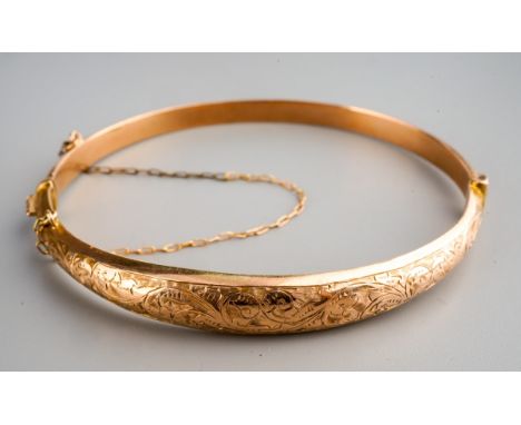 9 ct gold bangle, gross weight 6.5g