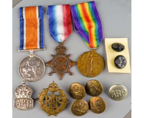 WW1 British 1914-15 Star erased and re-named to PTE J McClean 3277, Victory Medal to 3277 PTE J McClean R. INNIS. FUS (Royal 