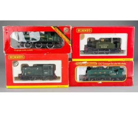 Hornby OO Gauge Locomotives x 4, consisting of R3213 SR 0-4-0 Hornby collector club loco 2013 and R.041 G.W.R 0-6-0 Pannier T