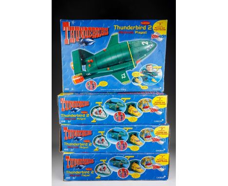 Thunderbirds - Four boxed Carlton Supersize Thunderbirds Electronic Playsets. 