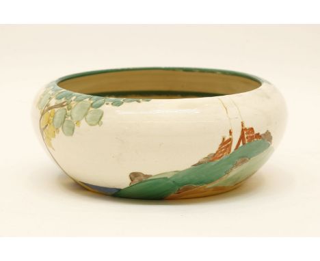 A Clarice Cliff 'Orange Reef' bowl20 cm diameter